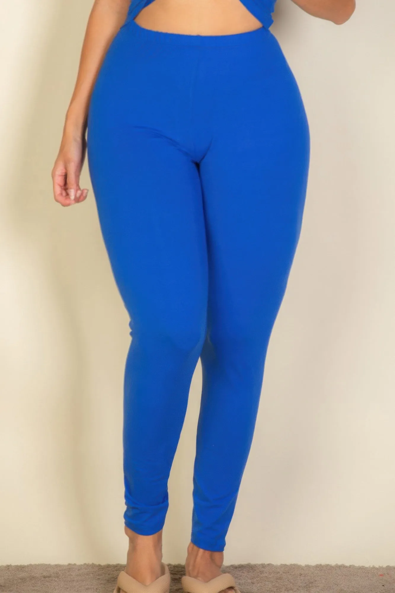 Plus Basic Solid Leggings Available in Sizes 1X-3X