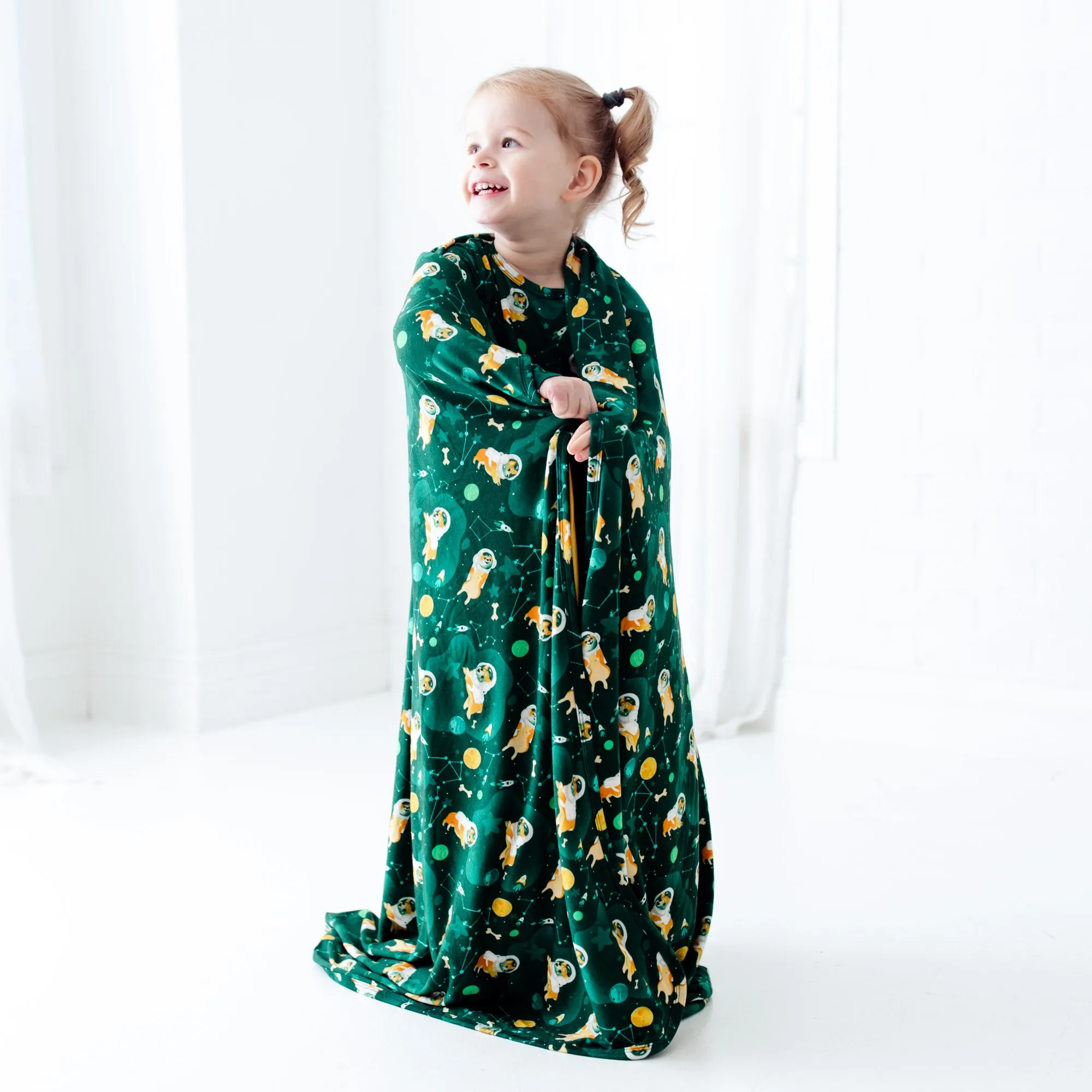 Pup Pup And Away Reversible Blanket
