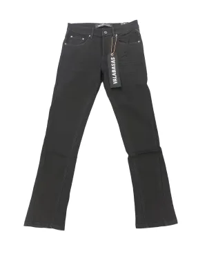 "ESSENCE" BLACK STRAIGHT JEANS