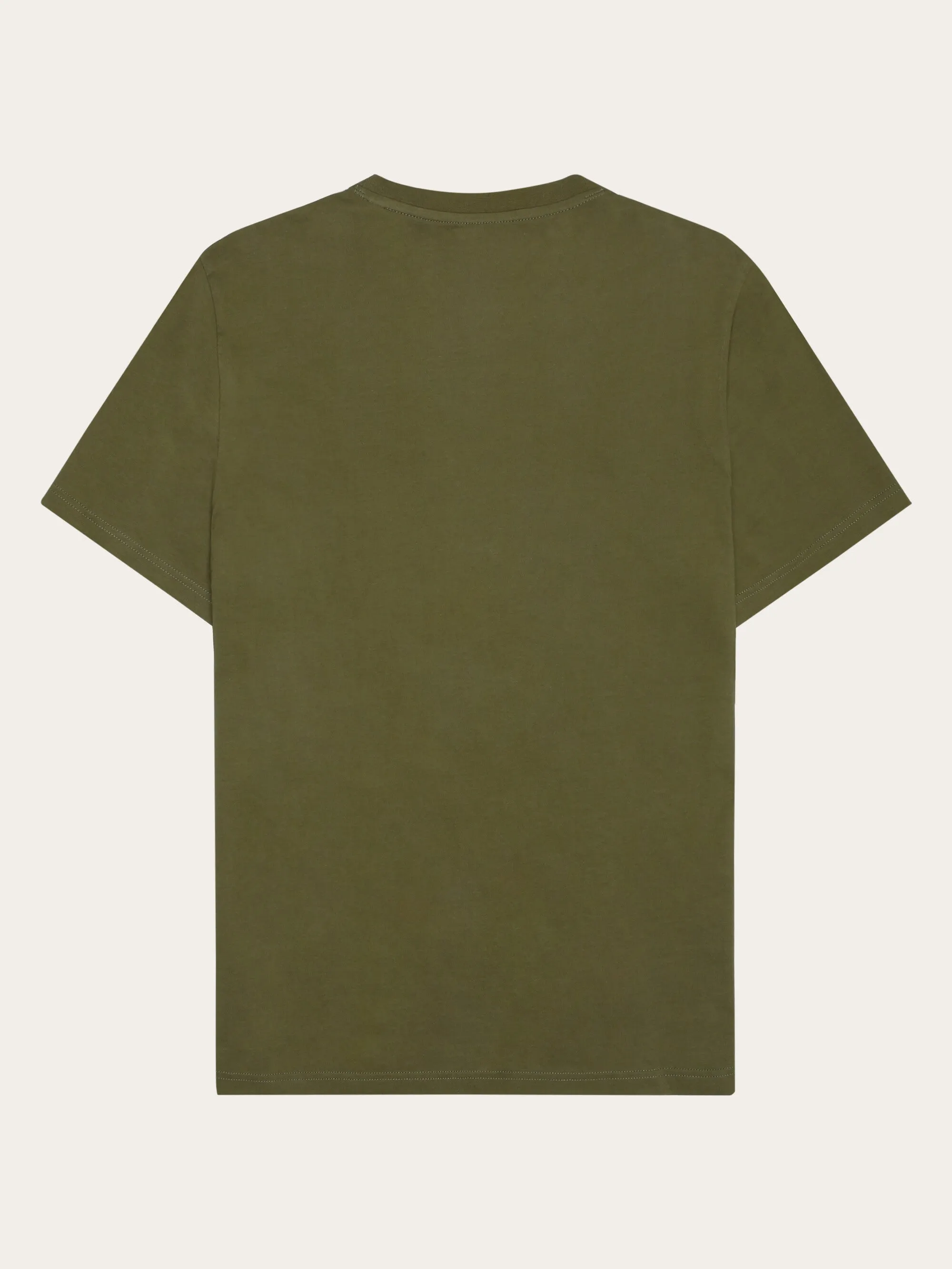 Regular single jersey mountain owl printed t-shirt - Regenerative Organic Certified™ - GOTS - Burned Olive