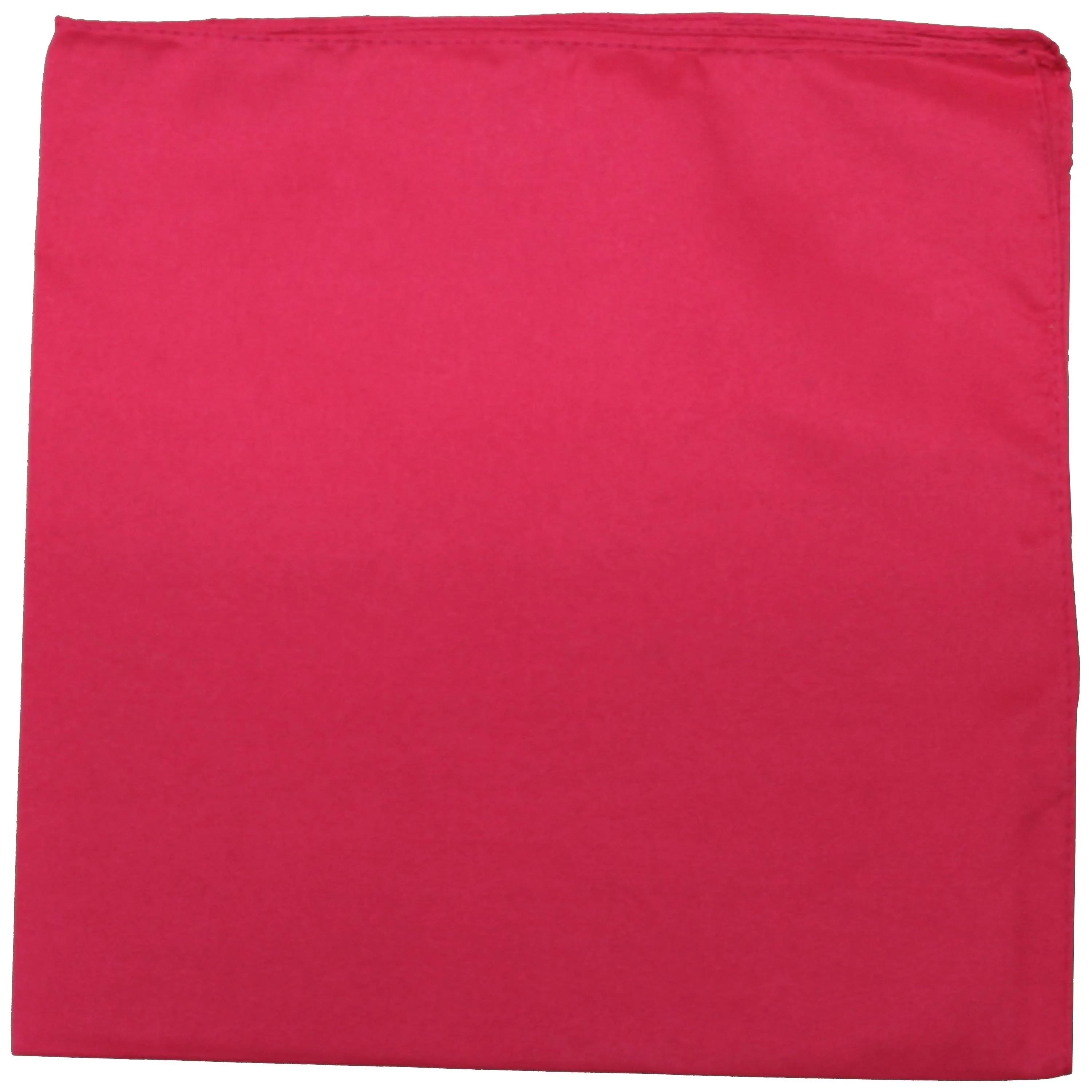 Set of 18 Solid 100% Polyester Unisex Bandanas - Wholesale