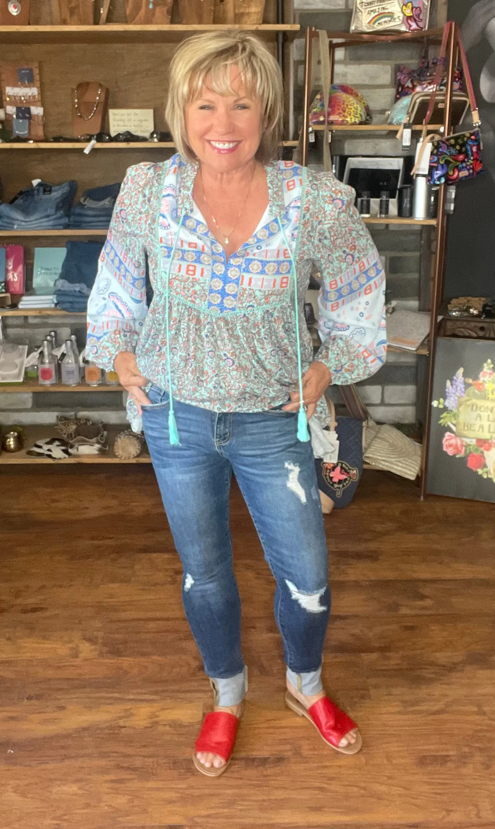 Sincere Distressed Skinny Jean  - L & B Jeans