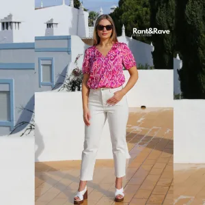 Siobhan Soft White Mom Jeans