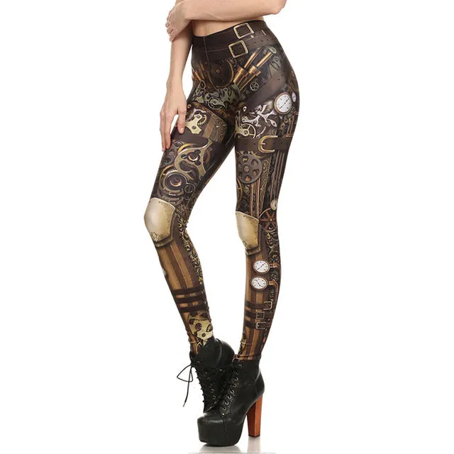 Skull Women Leggings Printed