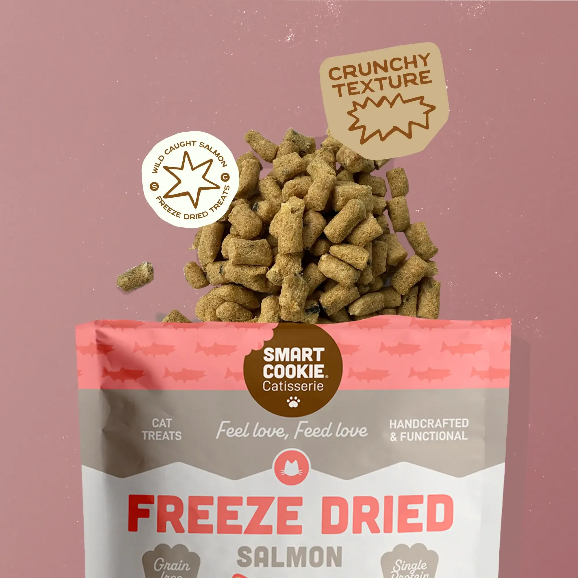 Smart Cookie Freeze-Dried Alaskan Salmon Cat Snacks