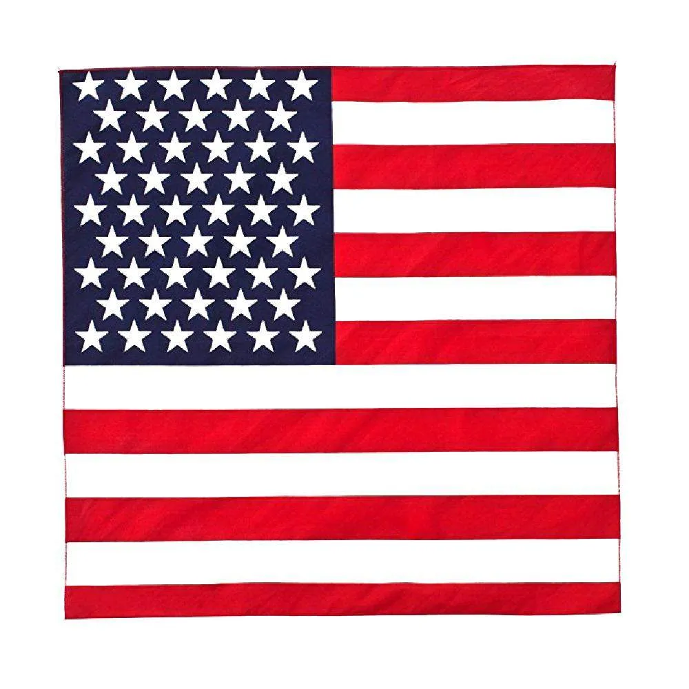 Solid 100% Cotton Unisex Bandana - 4 Pack
