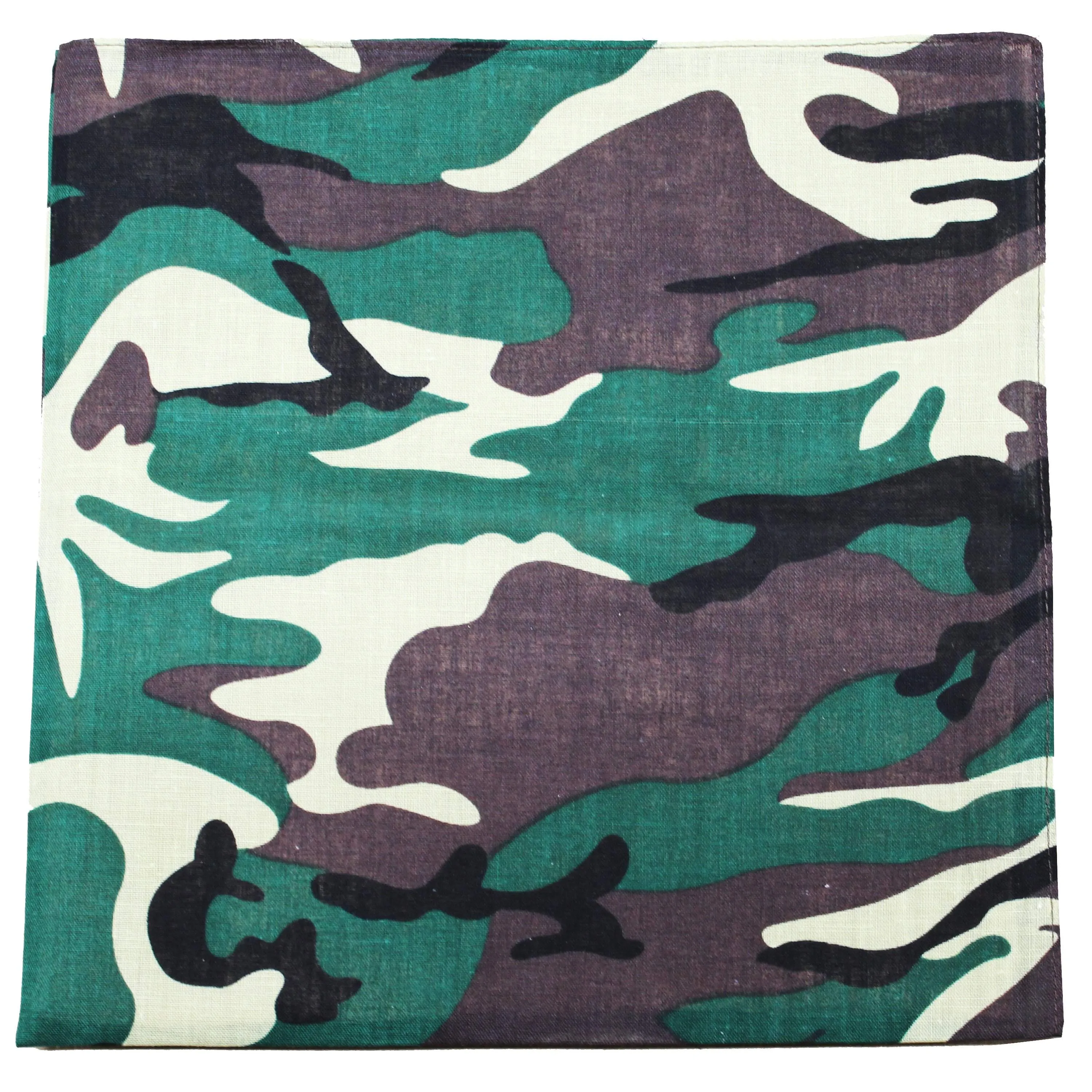 Solid 100% Cotton Unisex Bandana - 4 Pack