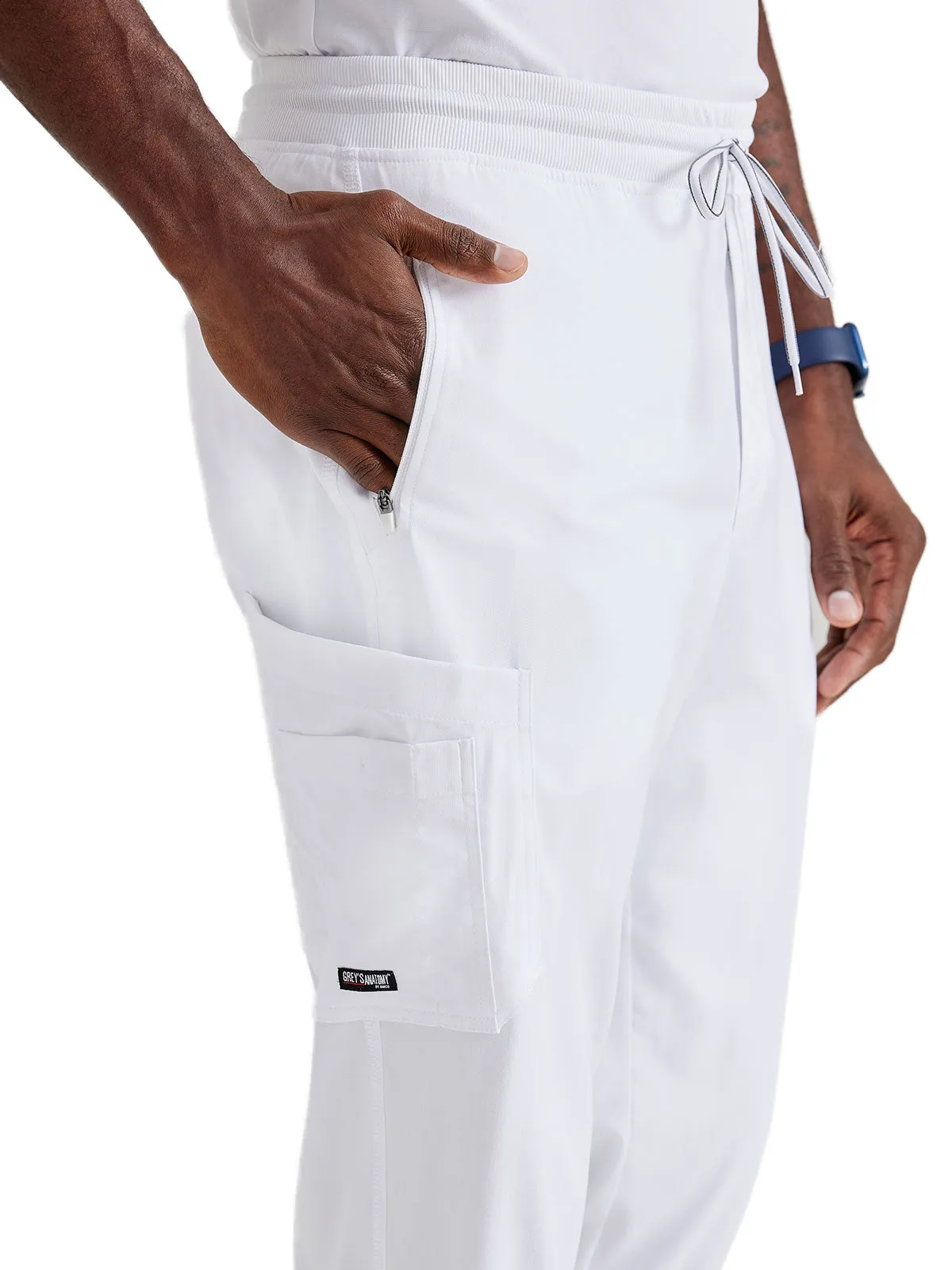Spandex Stretch - Men’s Zip-Fly Jogger Scrub Pant [2]