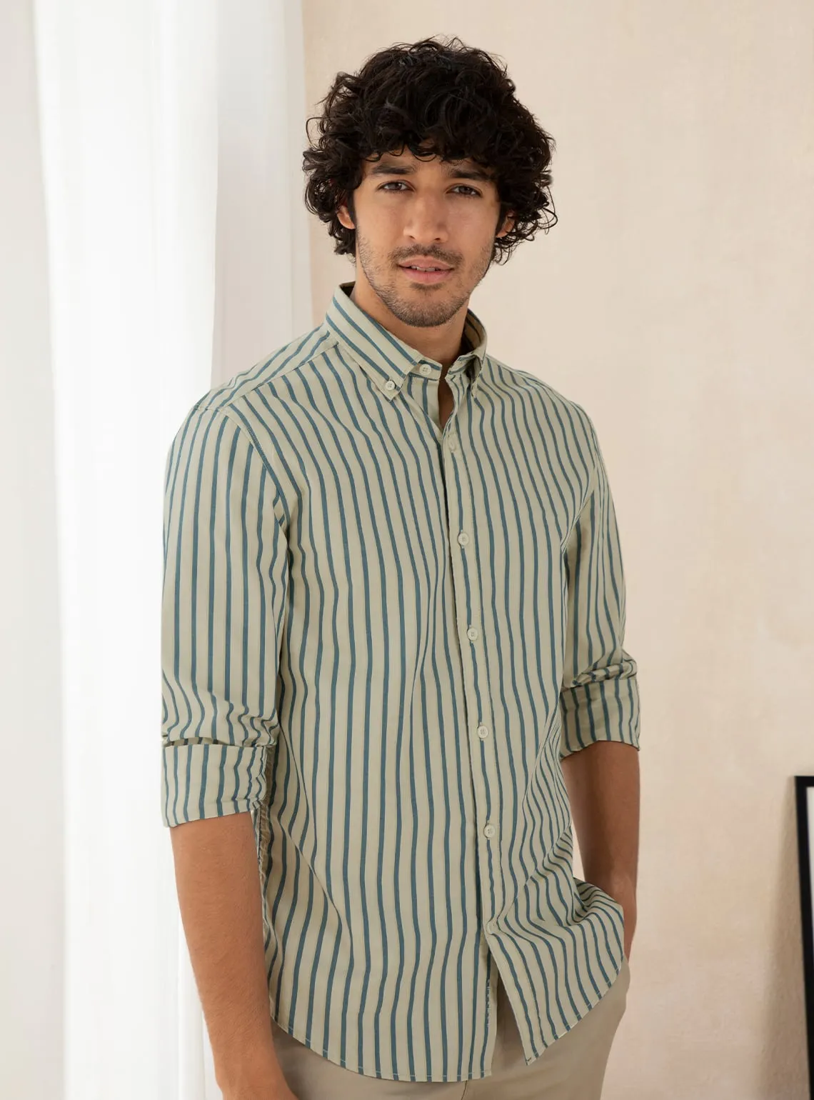 Stream Stripe Oxford Shirt