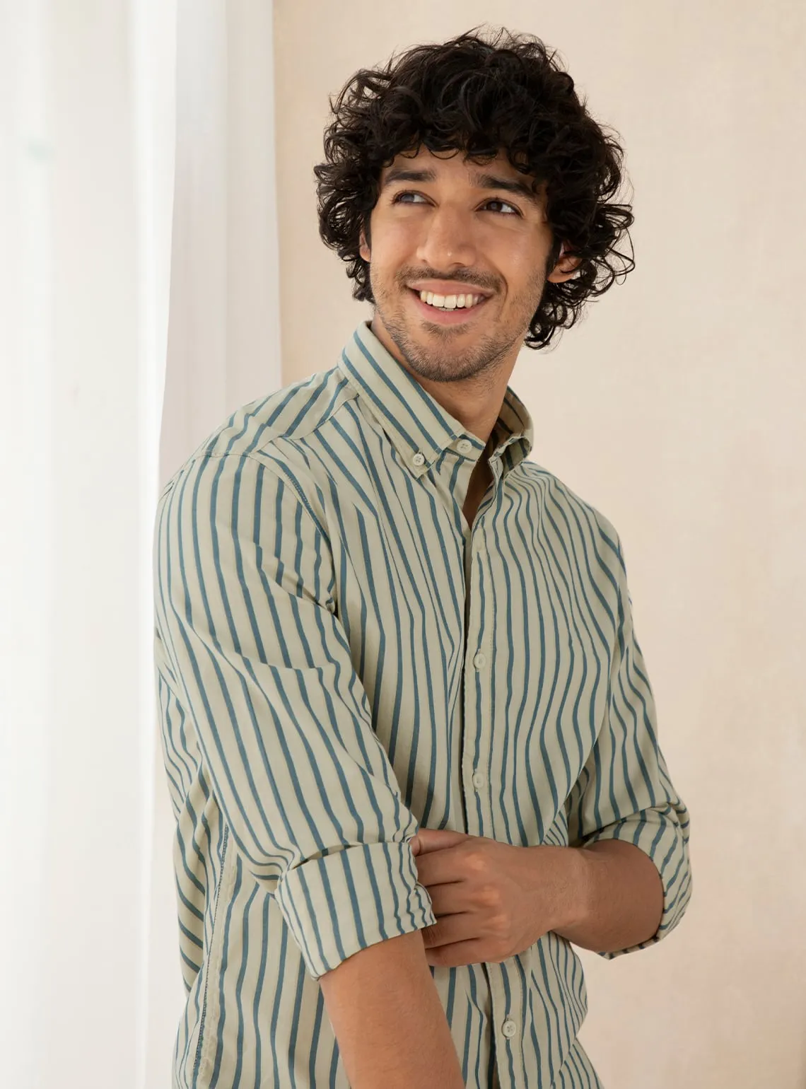 Stream Stripe Oxford Shirt