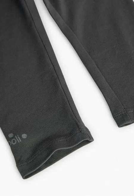 Stretch knit leggings for baby girl - 290012