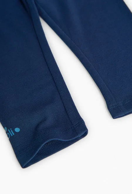 Stretch knit leggings for baby girl - 290012