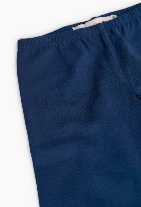 Stretch knit leggings for baby girl - 290012