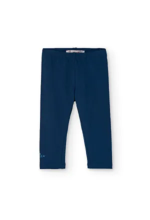 Stretch knit leggings for baby girl - 290012