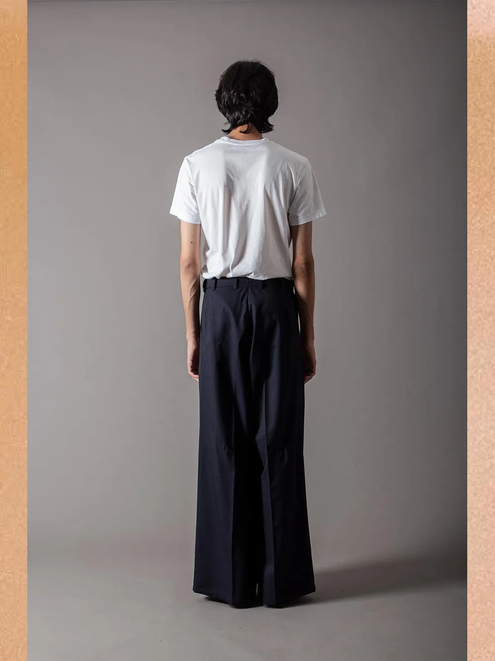 SUKETDHIR   I   SD Palazzo Pant | Cool Wool | Navy