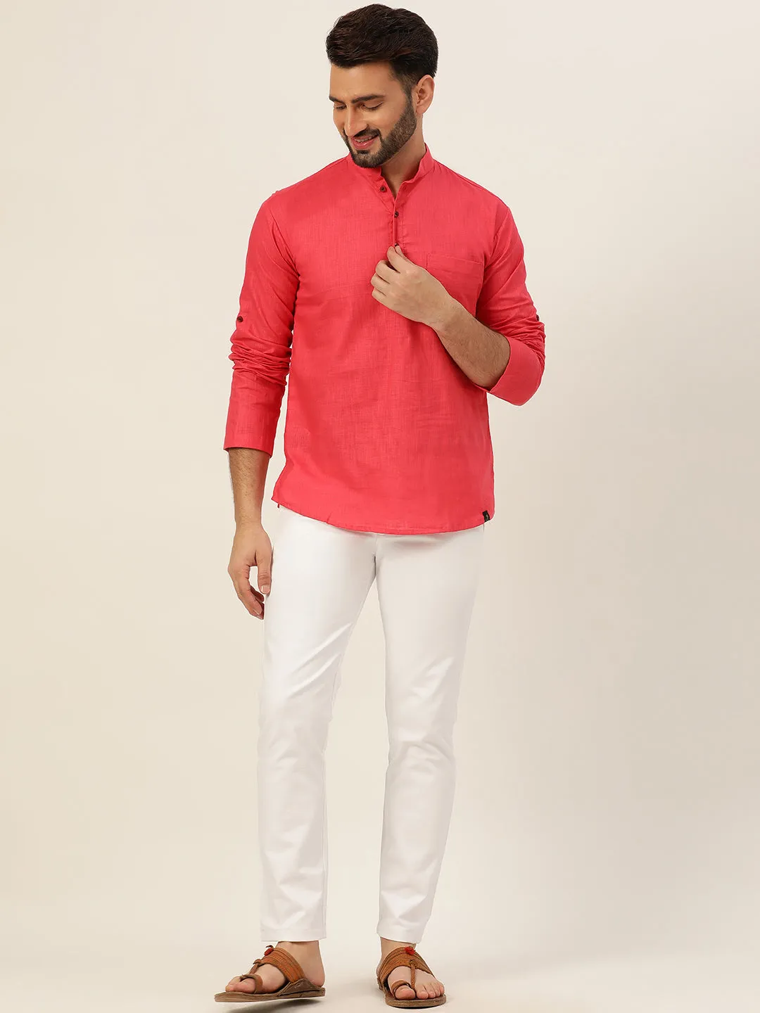 Sustainable Linen Short Kurta
