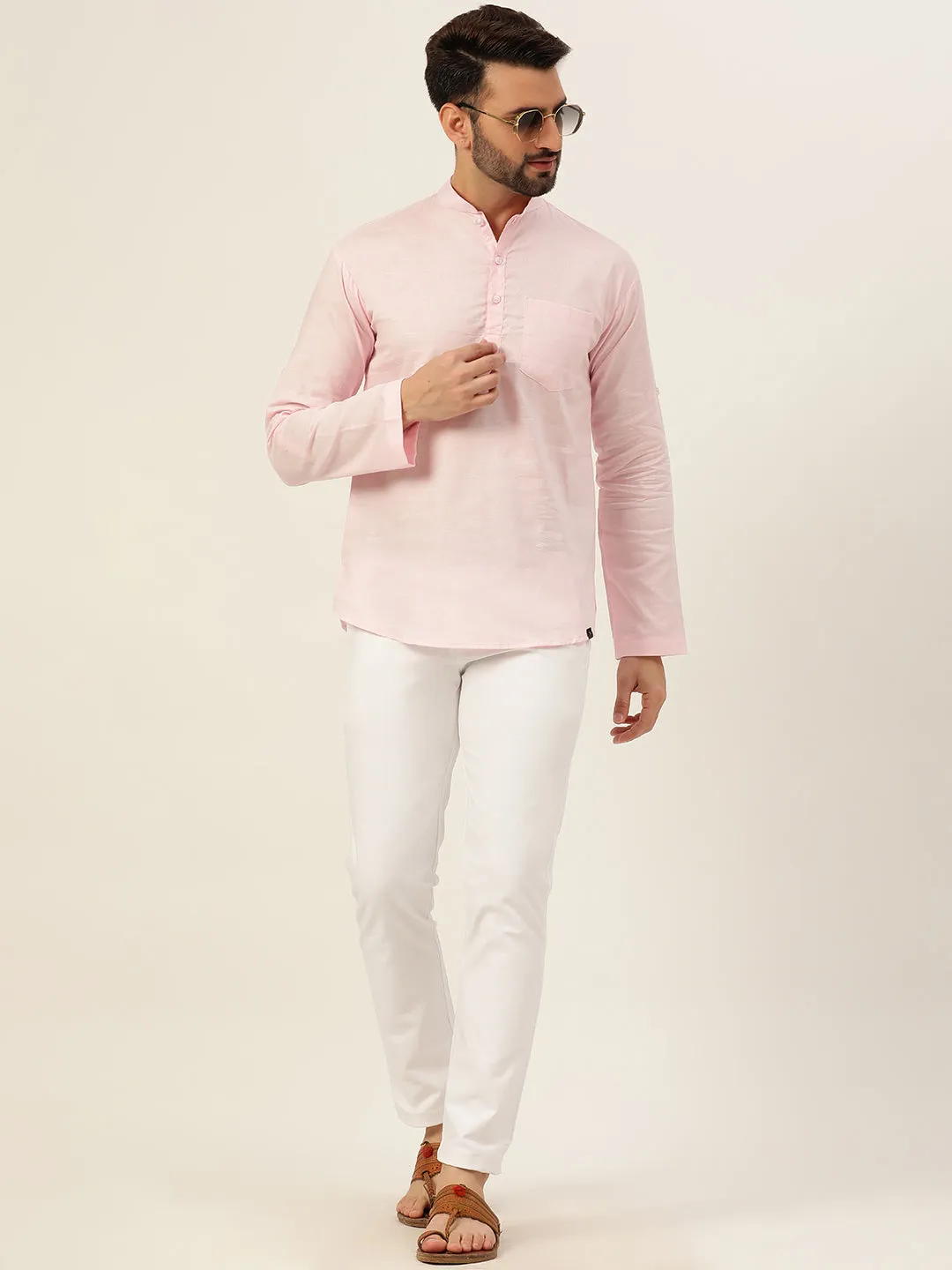 Sustainable Linen Short Kurta