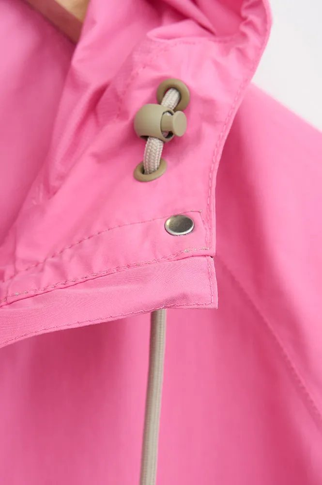 Tant Dhuda Pink Cosmos Short Raincoat