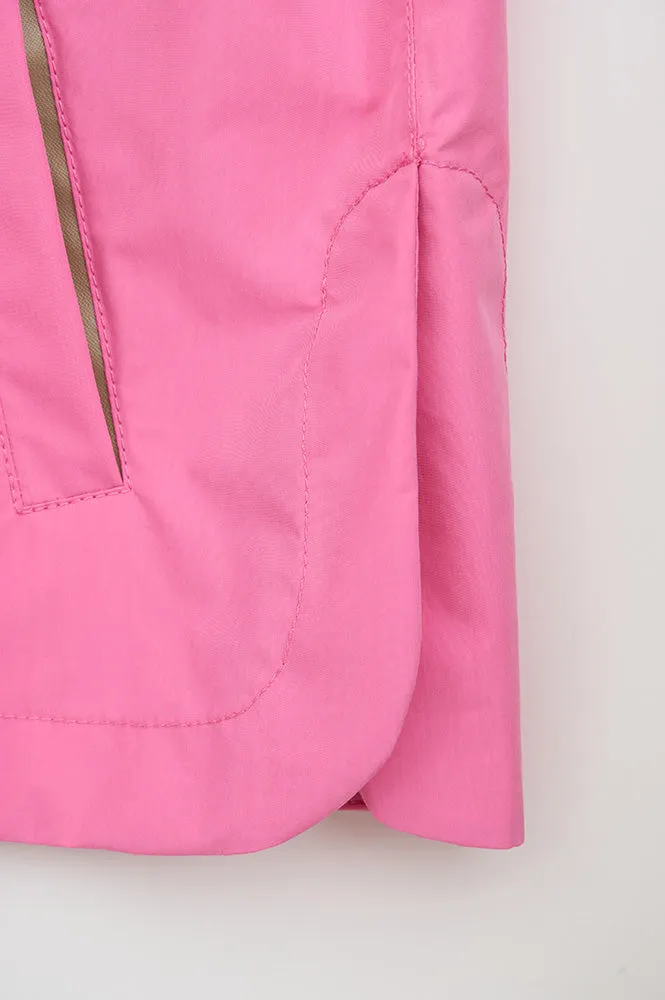 Tant Dhuda Pink Cosmos Short Raincoat