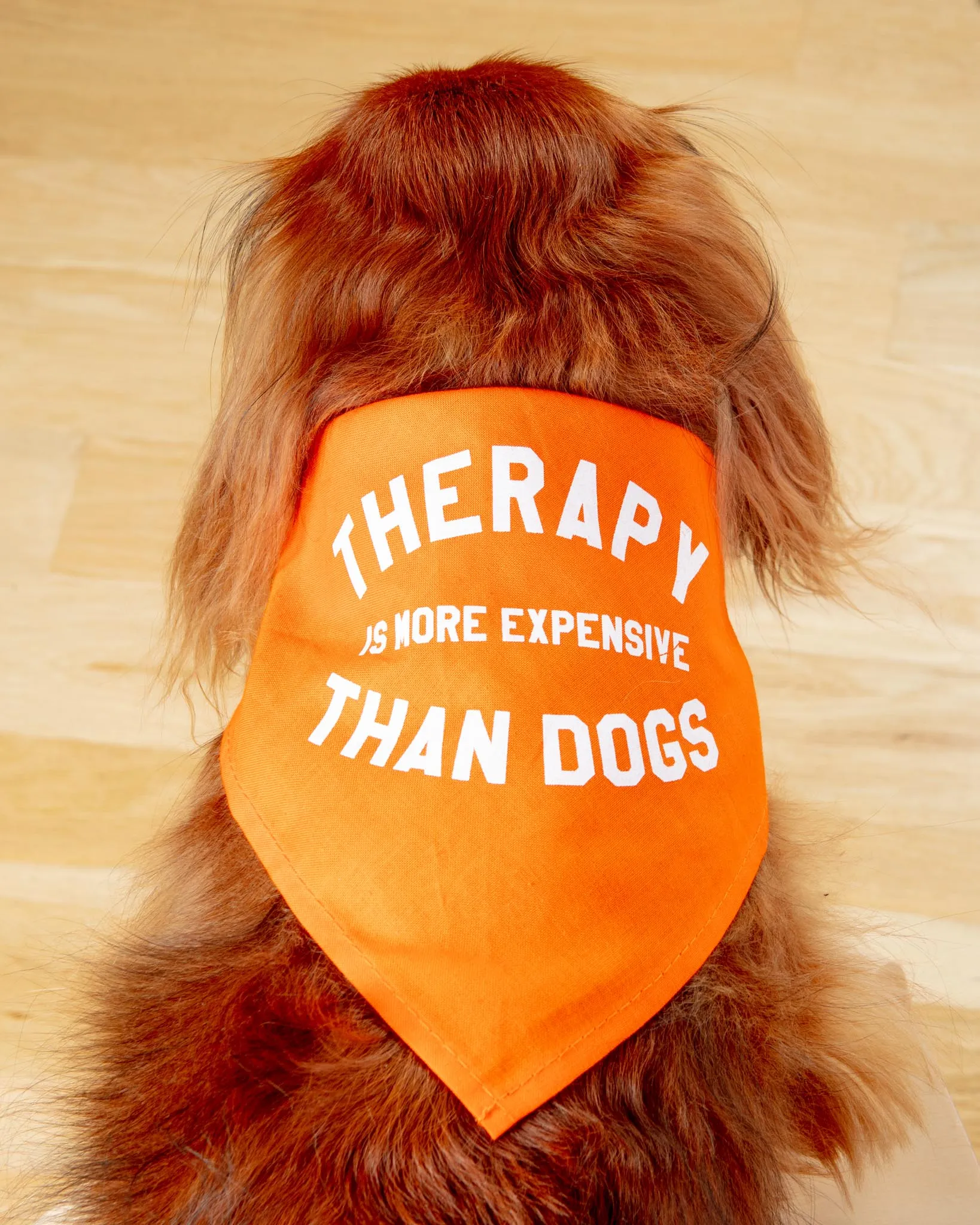Therapy is More Expensive than Dogs Bandana<br>(Made in the USA) (FINAL SALE)