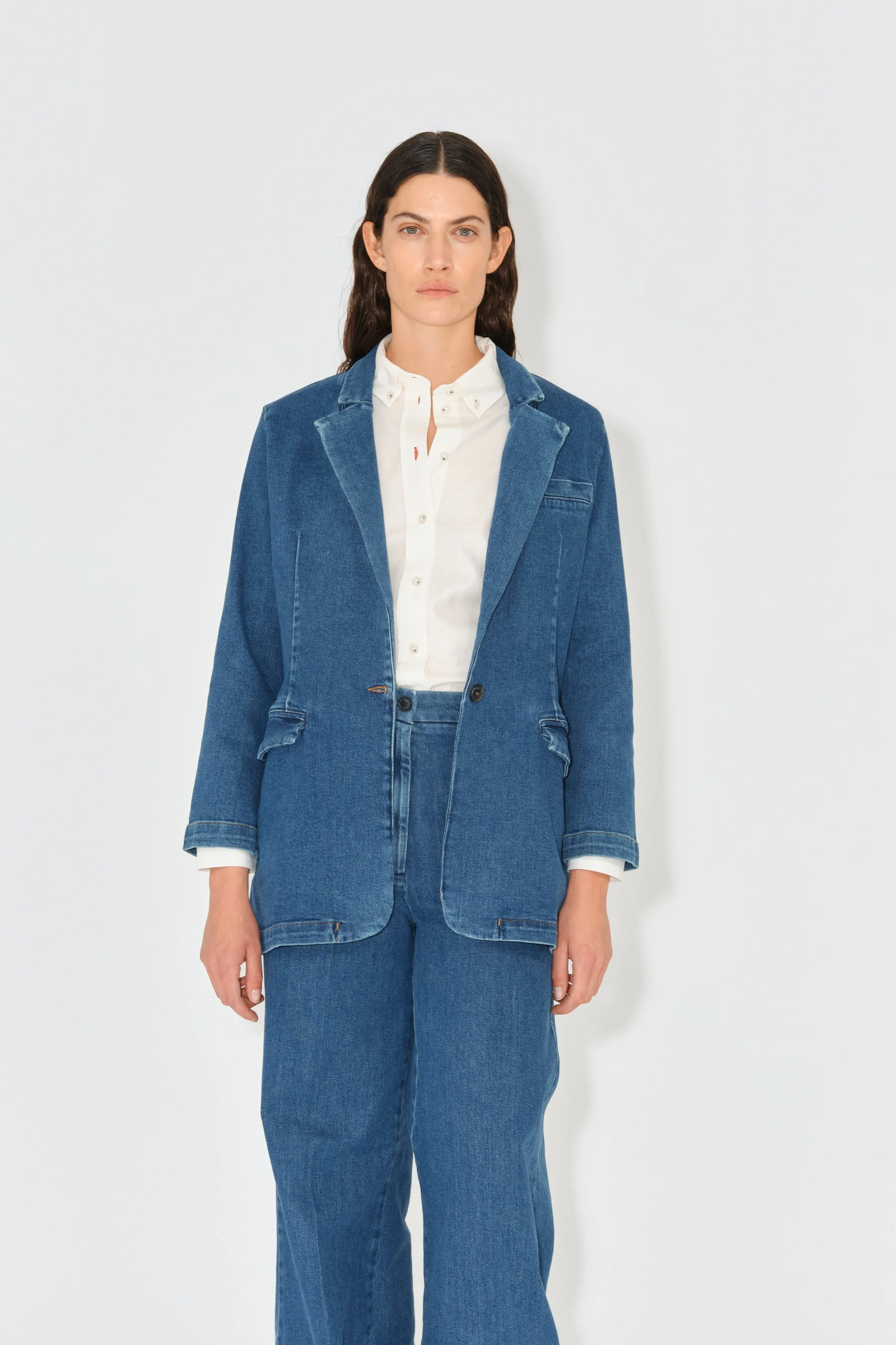 TMRW Ellen Oversize Blazer - Dark Iowa