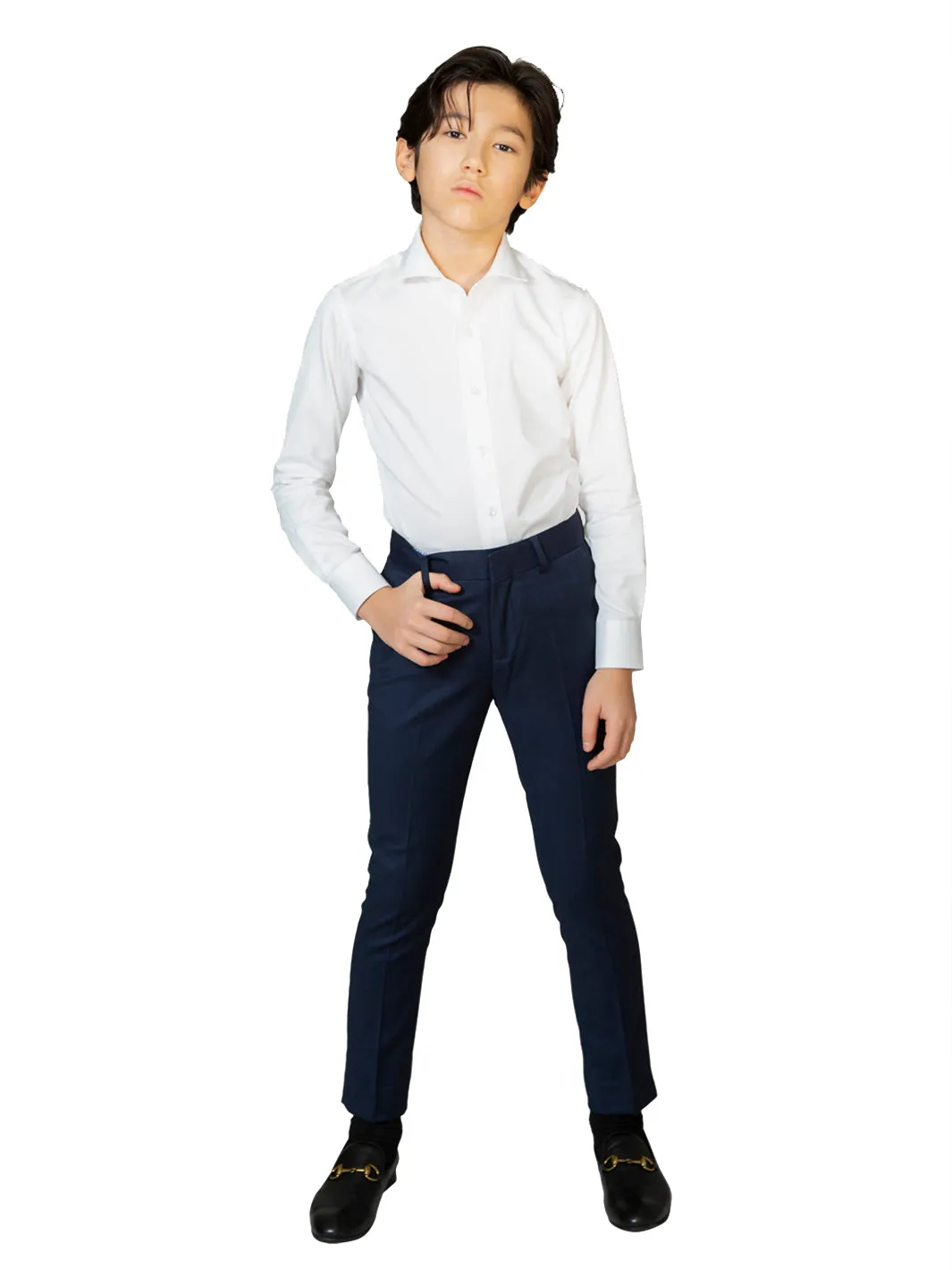 T.O. Boy's TR Pants - Birdseye Navy