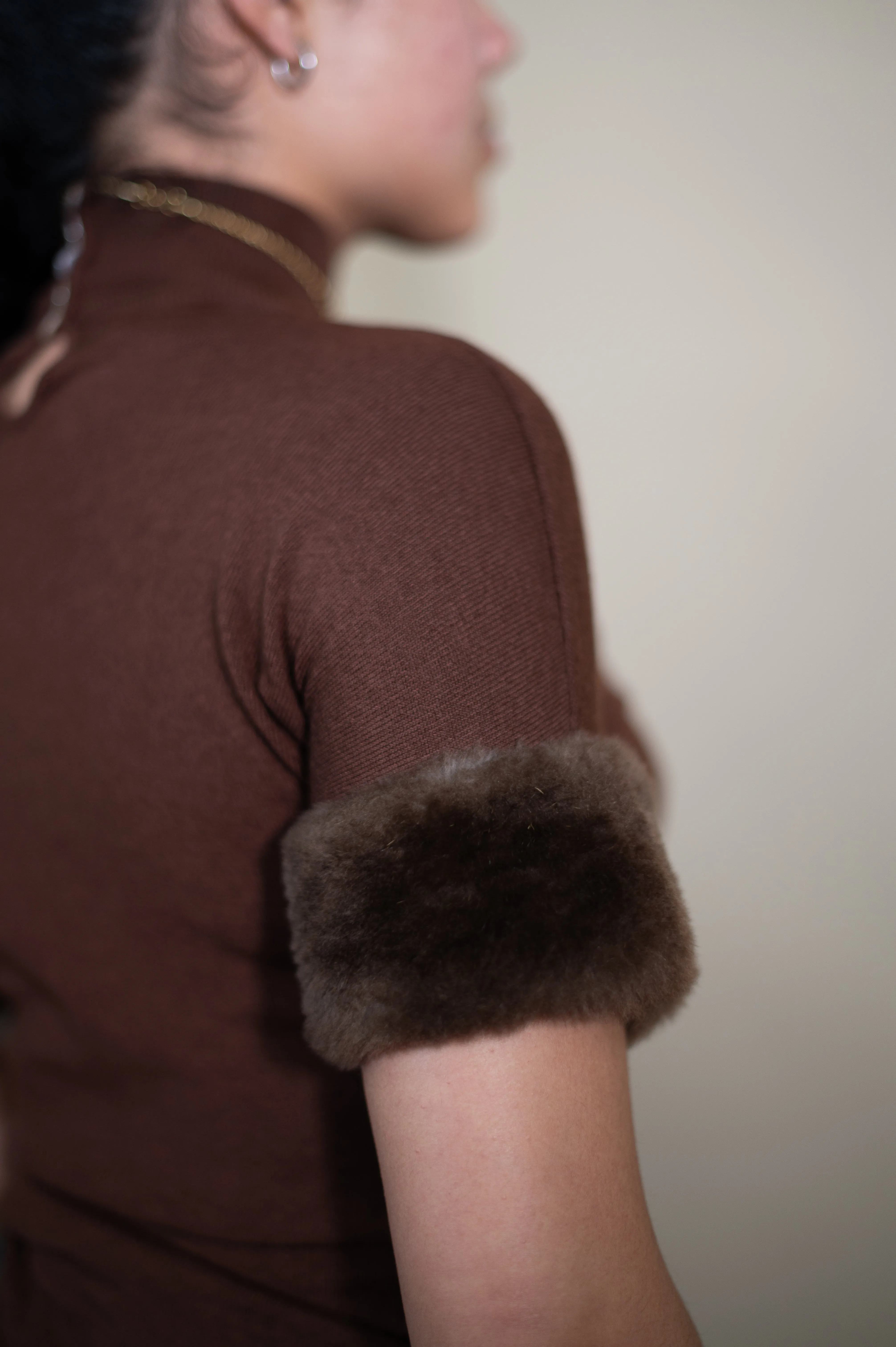 Vintage Bluemarine Mohair Trim Mockneck