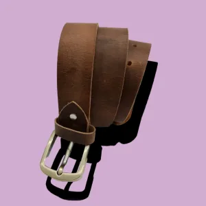 Vintage Mens Western Leather~Full grain belt