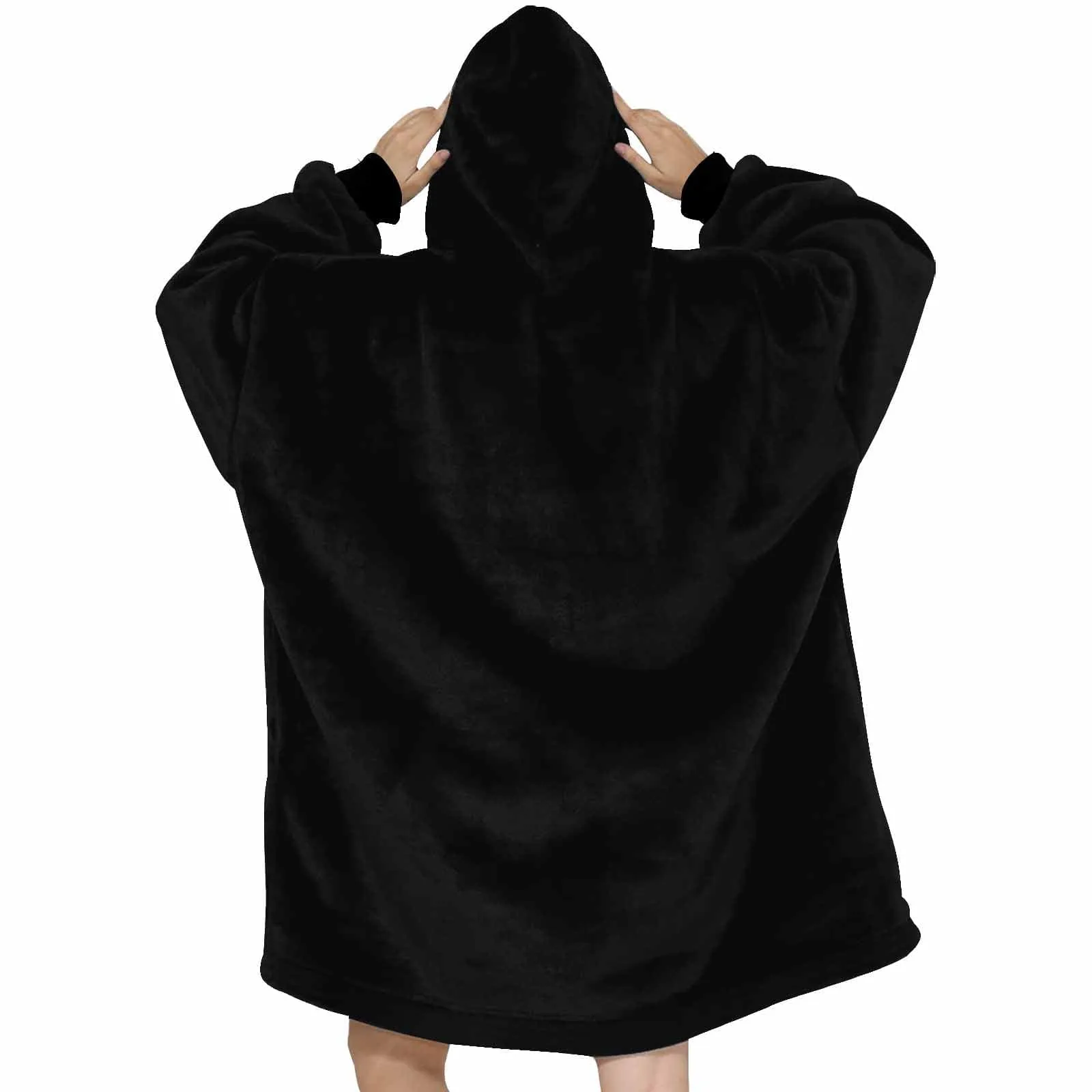 Wearable Blanket Custom Pet Photo Blanket Hoodie for Women Personalized Red Balloon Oversized Hoodie Fleece Blanket Warm Hoodie Dog Lover Gift