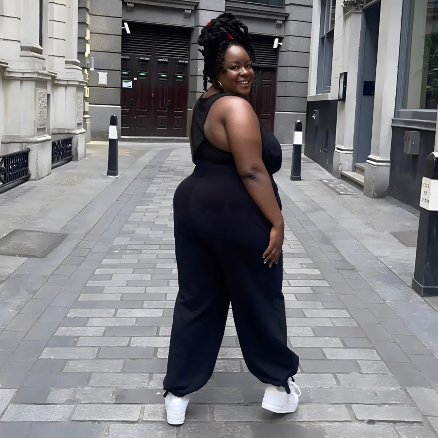 Wide Leg Drawcord Joggers