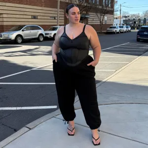 Wide Leg Drawcord Joggers