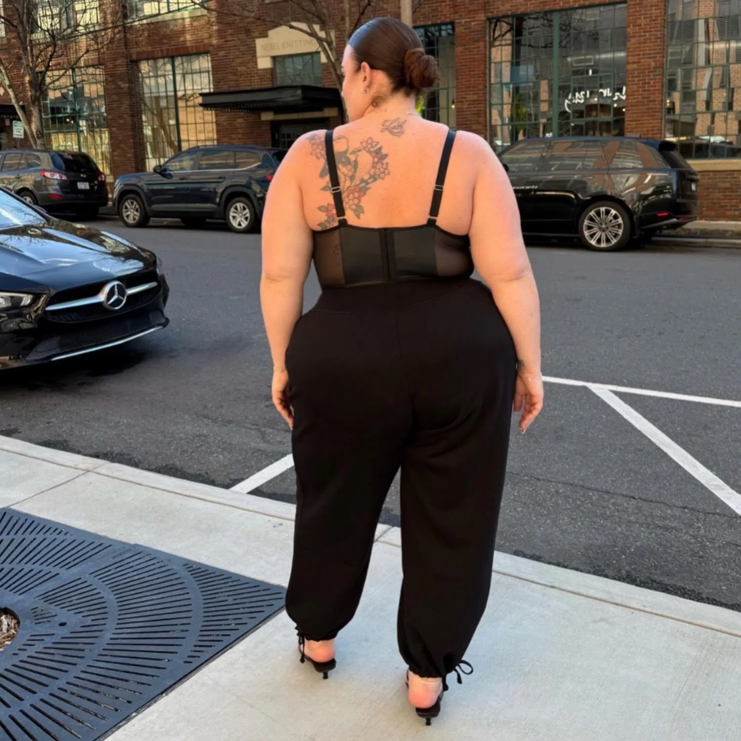 Wide Leg Drawcord Joggers