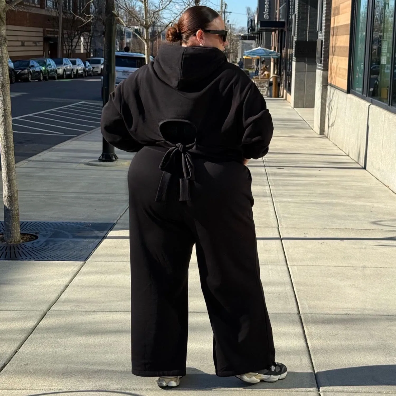 Wide Leg Drawcord Joggers