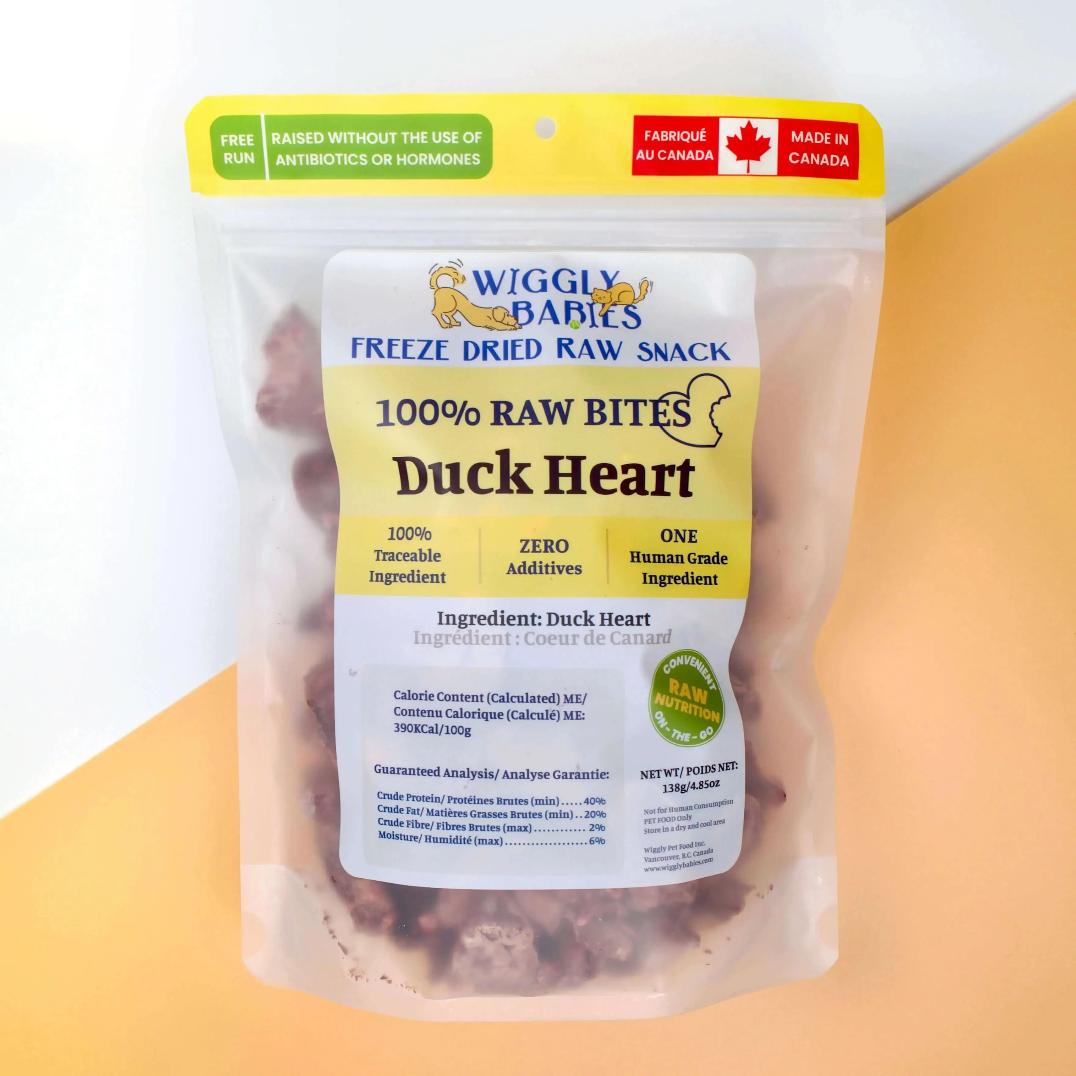 Wiggly Babies - Whole Duck Heart Freeze Dried Raw