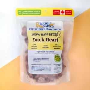 Wiggly Babies - Whole Duck Heart Freeze Dried Raw