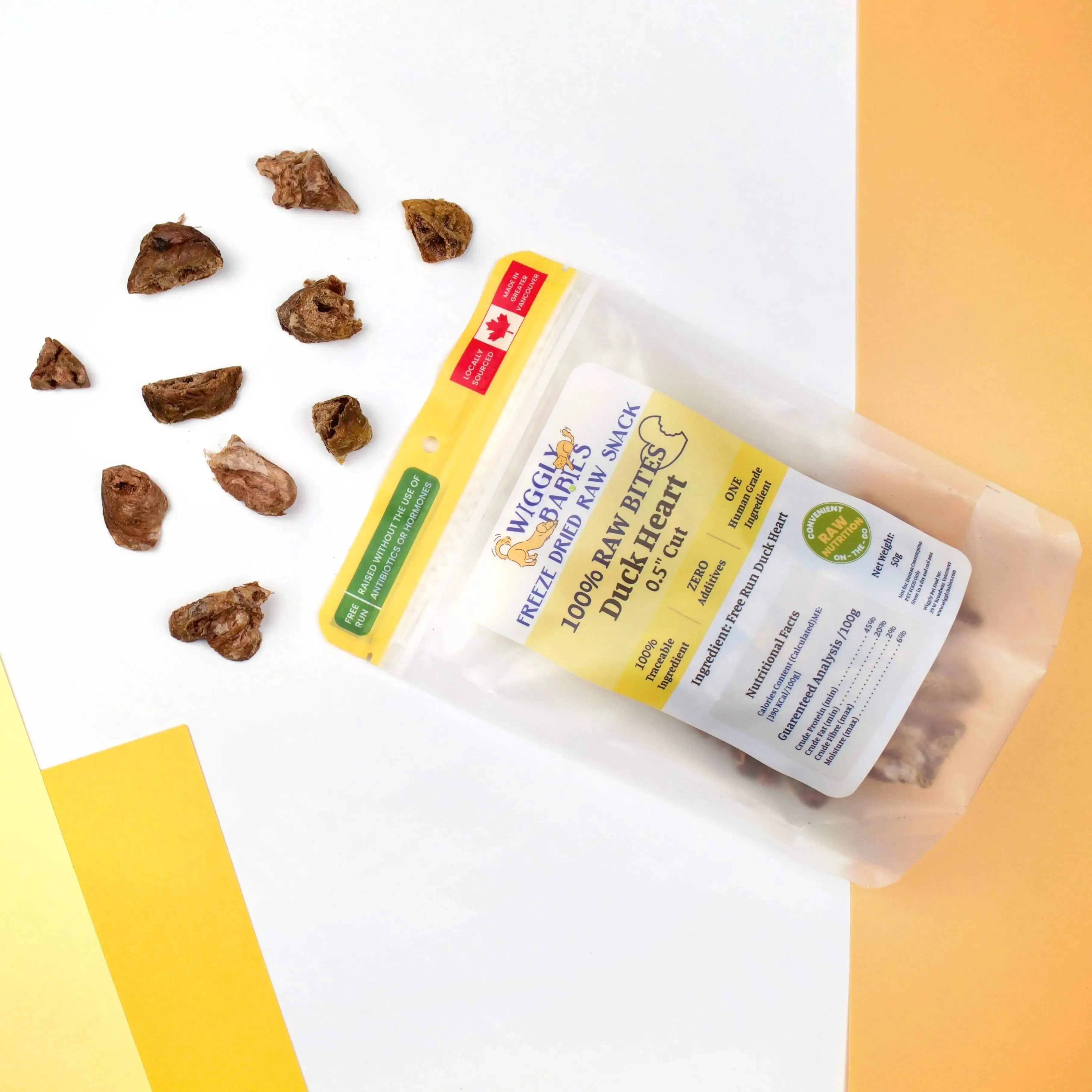 Wiggly Babies - Whole Duck Heart Freeze Dried Raw