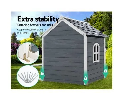 Wooden Cubby & bench Play House
