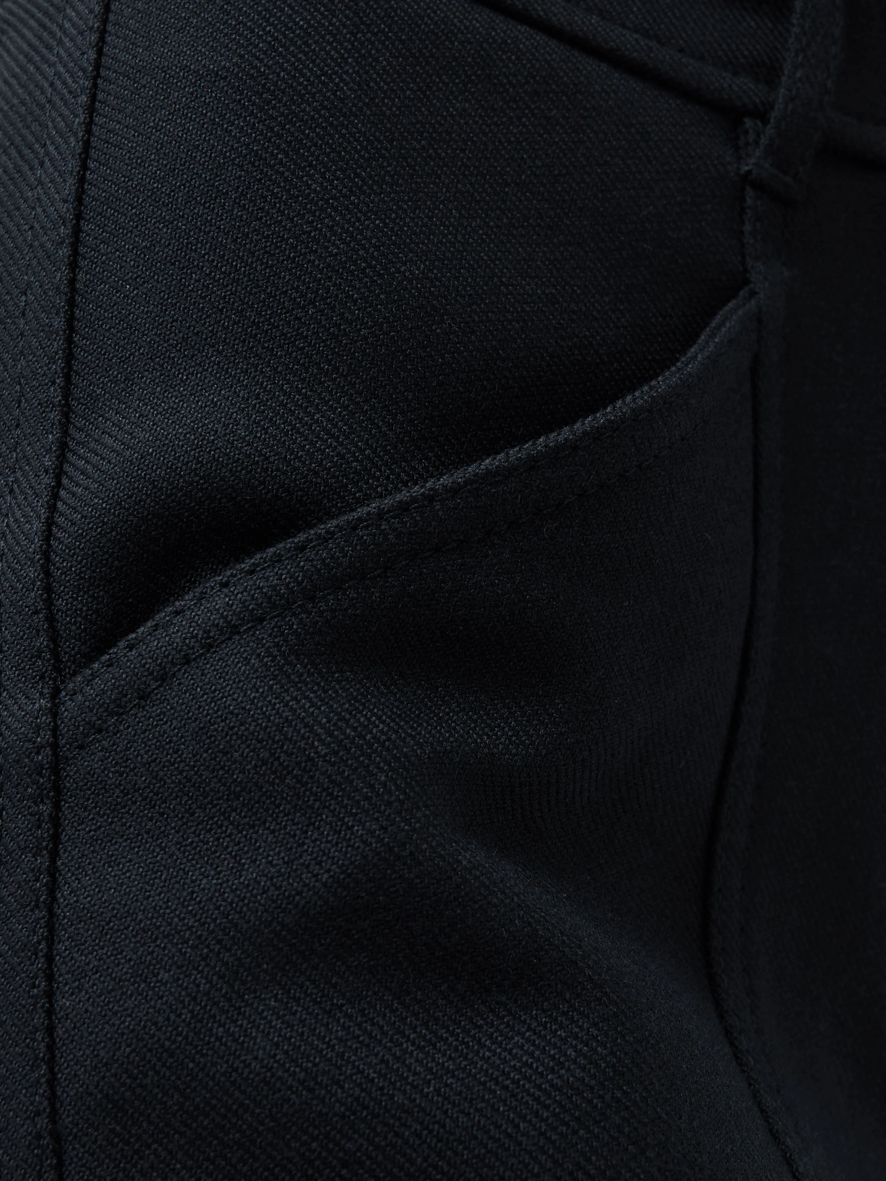Wool Blend Cargo Trouser | Navy